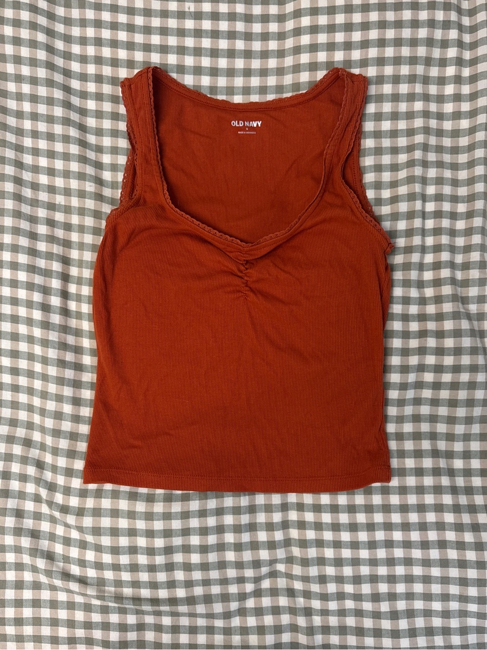 Old Navy Women's Rust Orange Scoop Tank